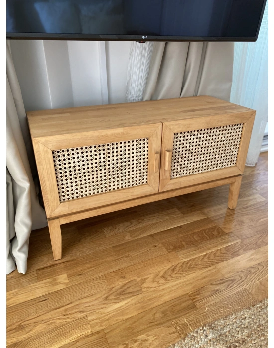 Açık ceviz model masif tv ünite