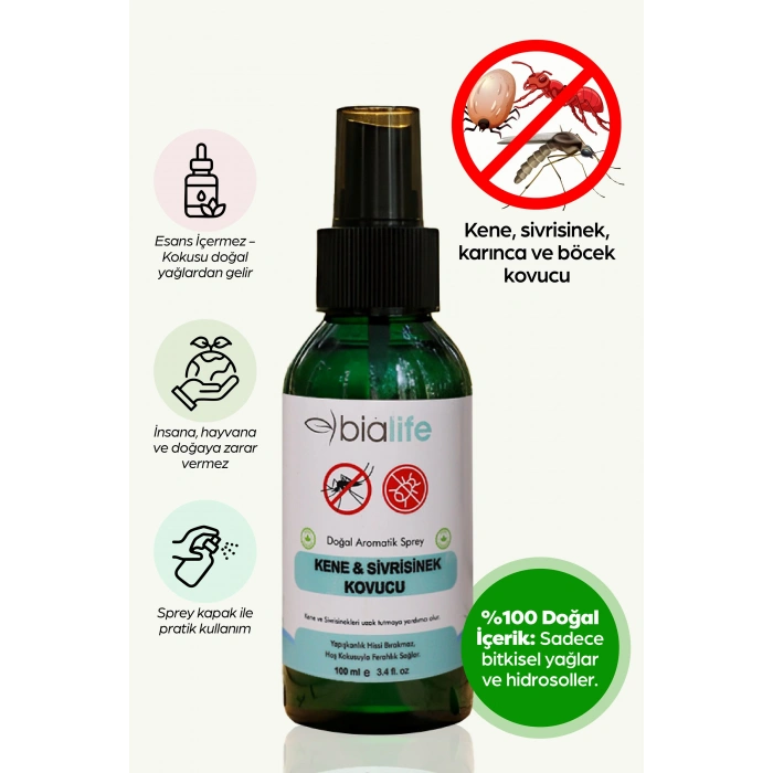 Kene & Sivrisinek Kovucu Doğal Aromatik Sprey 100 Ml - 12li Stand