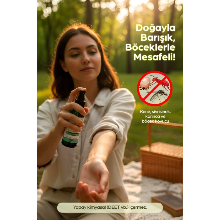 Kene & Sivrisinek Kovucu Doğal Aromatik Sprey 100 Ml - 12li Stand
