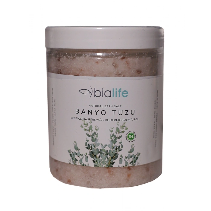 Mentol ve Okaliptus Yağlı Doğal Banyo Tuzu -(İngiliz Tuzu, Himalaya Tuzu, Deniz ve Kaya Tuzu) - 300