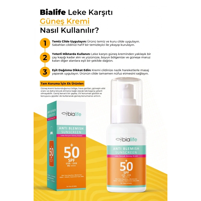 Suya Dayanıklı Leke Karşıtı Güneş Kremi SPF 50+ - 50li SET