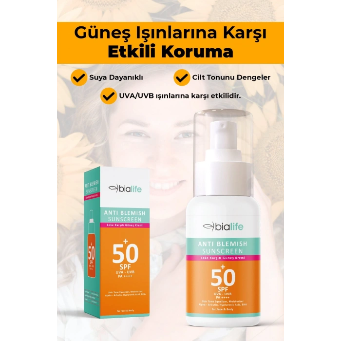 Suya Dayanıklı Leke Karşıtı Güneş Kremi SPF 50+ - 50li SET