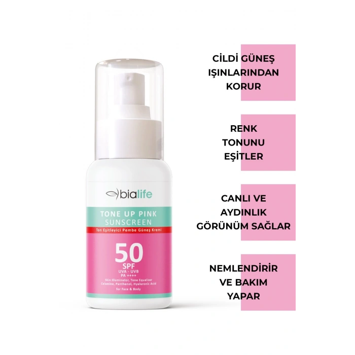 Ton Eşitleyici SPF-50 PEMBE Güneş Kremi - 50li SET