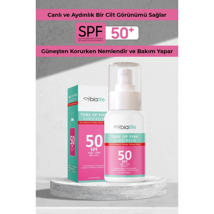 Ton Eşitleyici SPF-50 PEMBE Güneş Kremi - 50li SET