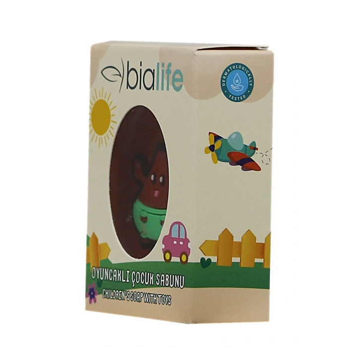 ÇİLEK Özlü El Yapımı Oyuncaklı Çocuk Sabunu - Bialife