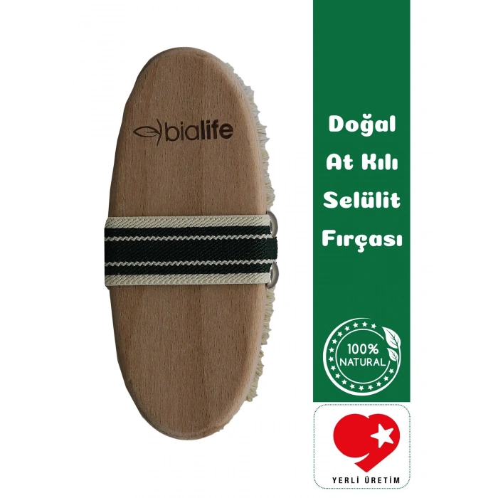 Doğal At Kılı Selülit Karşıtı Fırça - Bialife