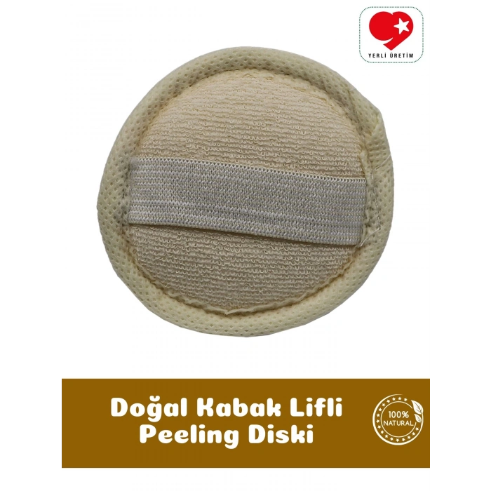 Doğal Kabak Lifli Lastikli Peeling Diski - Bialife