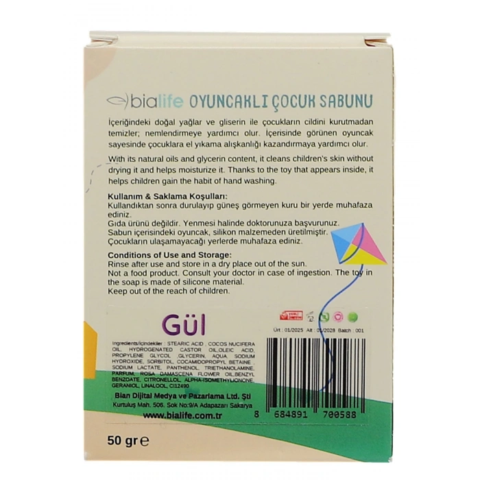 GÜL Özlü El Yapımı Oyuncaklı Çocuk Sabunu - Bialife