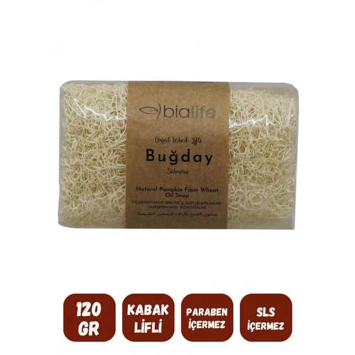 Kabak Lifli BUĞDAY Özlü Doğal Sabun (120 Gr) - Bialife
