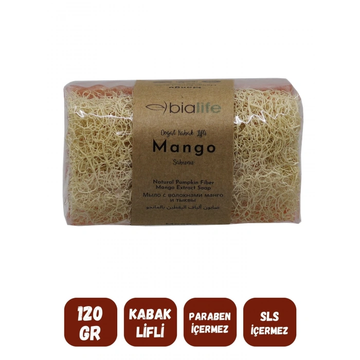 Kabak Lifli MANGO Özlü Doğal Sabun (120 Gr) - Bialife