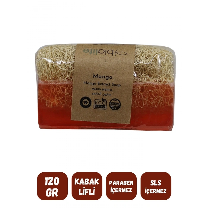 Kabak Lifli MANGO Özlü Doğal Sabun (120 Gr) - Bialife