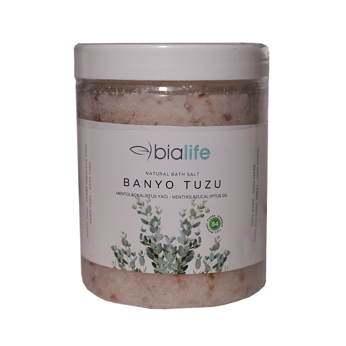 Mentol ve Okaliptus Yağlı Doğal Banyo Tuzu -(İngiliz Tuzu, Himalaya Tuzu, Deniz ve Kaya Tuzu) - 300