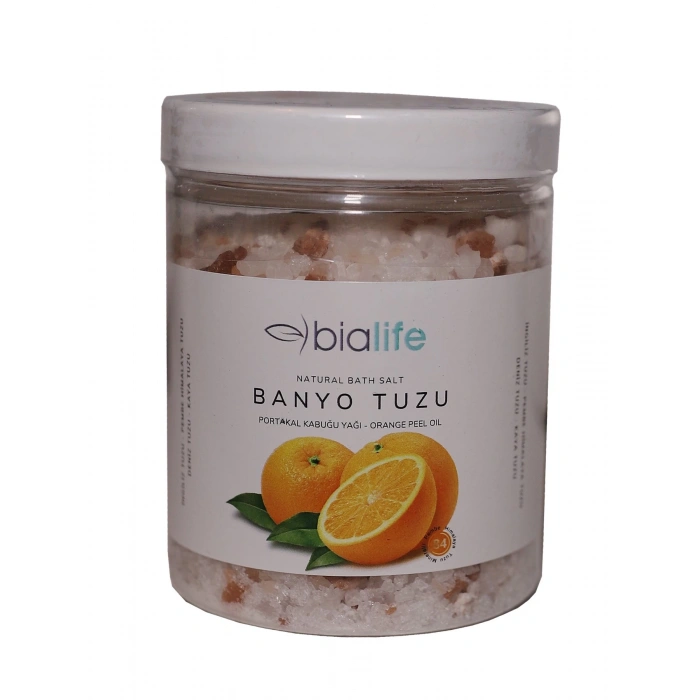 Portakal Yağlı Doğal Banyo Tuzu (İngiliz Tuzu, Himalaya Tuzu, Deniz ve Kaya Tuzu) - 300 gr