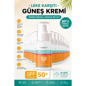Suya Dayanıklı Leke Karşıtı Güneş Kremi SPF 50+ - 50li SET
