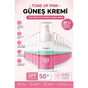 Ton Eşitleyici SPF-50 PEMBE Güneş Kremi - 50li SET