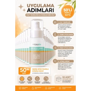 Cilt Beyazlatıcı Krem – Alpha Arbutin İhtivalı Ton Eşitleyici Krem - 50li Paket