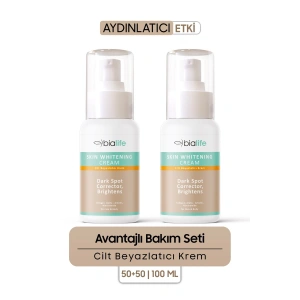 Cilt Beyazlatıcı Krem – Alpha Arbutin İhtivalı Ton Eşitleyici Krem 2li SET - Bialife