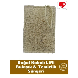 Doğal Kabak Lifli Bulaşık Süngeri - Temizlik Süngeri - Bialife
