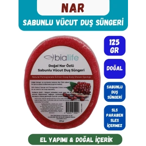 NAR Özlü Doğal El Yapımı Sabunlu Vücut Duş Süngeri - Bialife