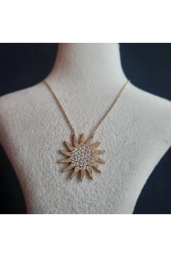 Güneş Kolye 14 Ayar