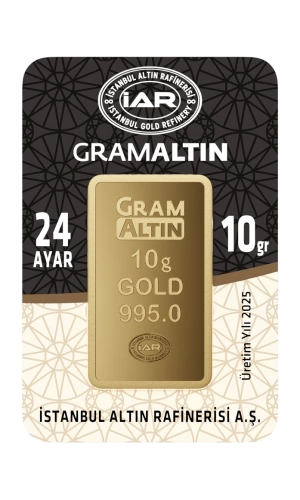 10 Gram 24 Ayar İAR Külçe Altın