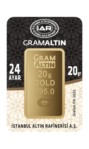 20 Gram 24 Ayar İAR Külçe Altın