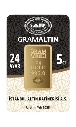 5 Gram 24 Ayar İAR Külçe Altın