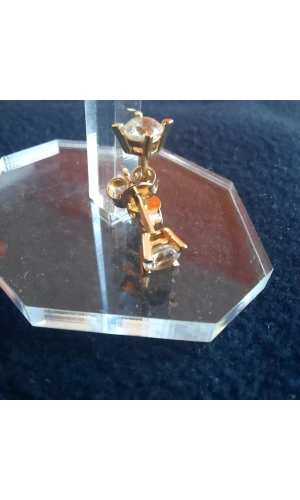 Taşlı Küpe 14 Ayar