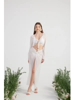 Alt Üst Ringer Pareo Takım Beyaz