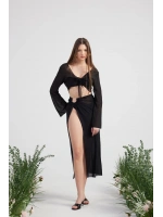 Alt Üst Ringer Pareo Takım Siyah