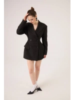 Belden Oturmalı Galina Blazer Ceket Siyah