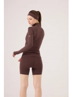 Beli Kıvrımlı Mini Kacie Şort Kahve
