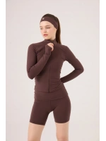 Beli Kıvrımlı Mini Kacie Şort Kahve