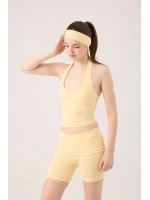 Beli Kıvrımlı Mini Kacie Şort Sarı