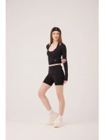 Beli Kıvrımlı Mini Kacie Şort Siyah