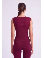 Büzgü Detaylı Odaly Bluz Bordo
