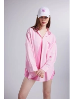Cepli Oversize Kesim Lovesize Gömlek Pembe