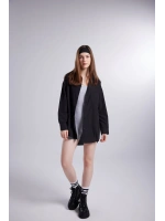 Cepli Oversize Kesim Lovesize Gömlek Siyah
