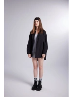 Cepli Oversize Kesim Lovesize Gömlek Siyah