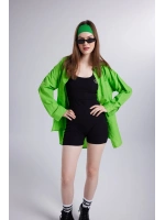 Cepli Oversize Kesim Lovesize Gömlek Yeşil