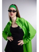 Cepli Oversize Kesim Lovesize Gömlek Yeşil