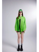 Cepli Oversize Kesim Lovesize Gömlek Yeşil