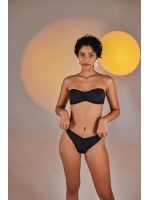 Çıkarılabilir Çiçek Detaylı Premium Sleek Bikini Üstü Siyah