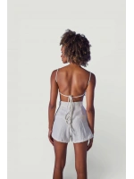 Crop Model Bağlamalı Playa Büstiyer Beyaz