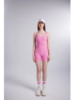 Fitilli Kumaş Şortlu Zoe Tulum Pembe