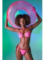 Kontrast Biyeli Emma Bikini Üstü Pembe