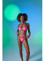 Kontrast Biyeli Emma Bikini Üstü Pembe