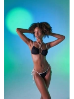 Kontrast Biyeli Emma Bikini Üstü Siyah