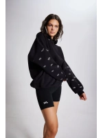 Oversize Kapüşonlu Unisex Eye Sweat Siyah