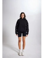 Oversize Kapüşonlu Unisex Eye Sweat Siyah